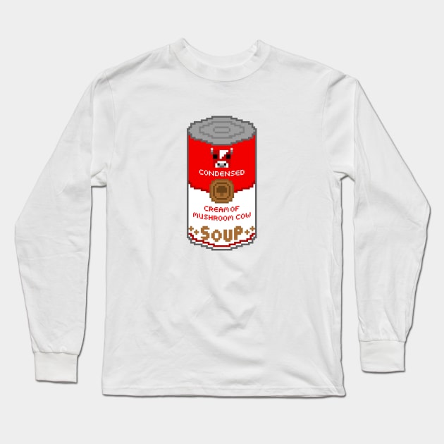 Cream Of Mushroom Cow Soup Long Sleeve T-Shirt by felixbunny